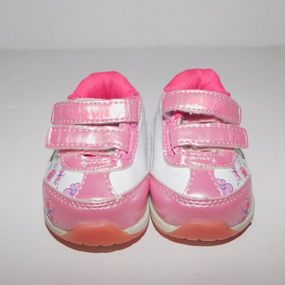 VTG Disney Minnie Mouse Pink White Baby Girl size 1 Sneaker Running Shoes 0-3 m - Picture 9 of 9